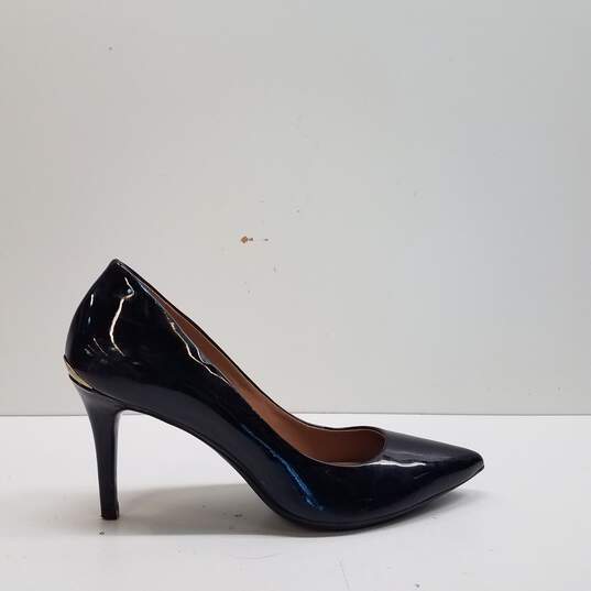 Calvin Klein Patent Gayle Pump Heels Black 6 image number 1