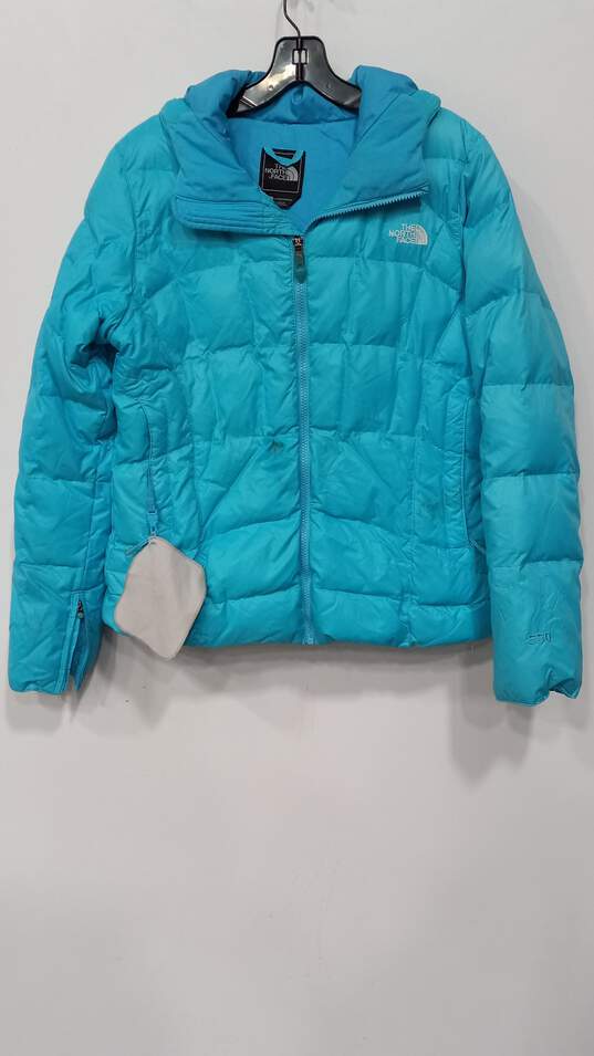 Women's Light Blue The North Face Jacket Size M image number 1