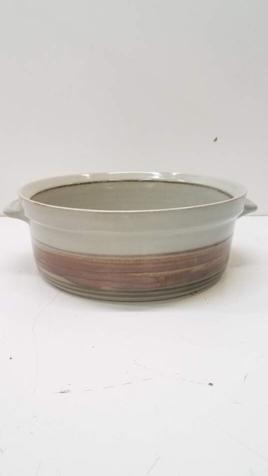 Iron Mountain Stoneware Round Covered Casserole Whispering Pines image number 2
