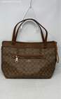 Coach Womens Tyler Brown Leather Double Handle Tote Handbag image number 1