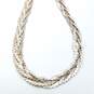 Sterling Silver Braided 23 1/4 Necklace 14.1g image number 2