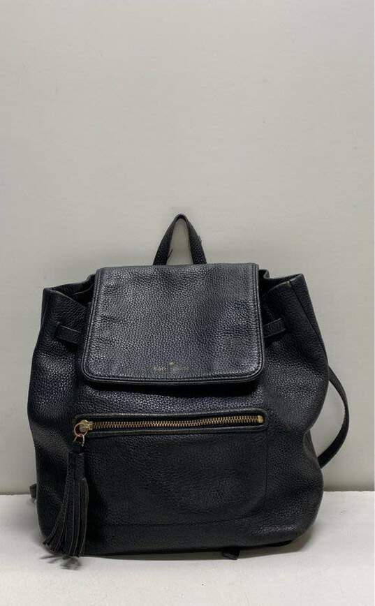 Kate Spade Black Pebbled Leather Chester Street Backpack image number 1
