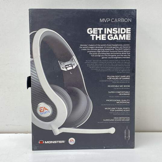 Monster MVP Carbon White Gaming Headset EA Sports IOB image number 2