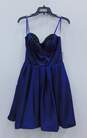 Women's Angela & Alison Navy Blue Strapless Dress Size 6 image number 1
