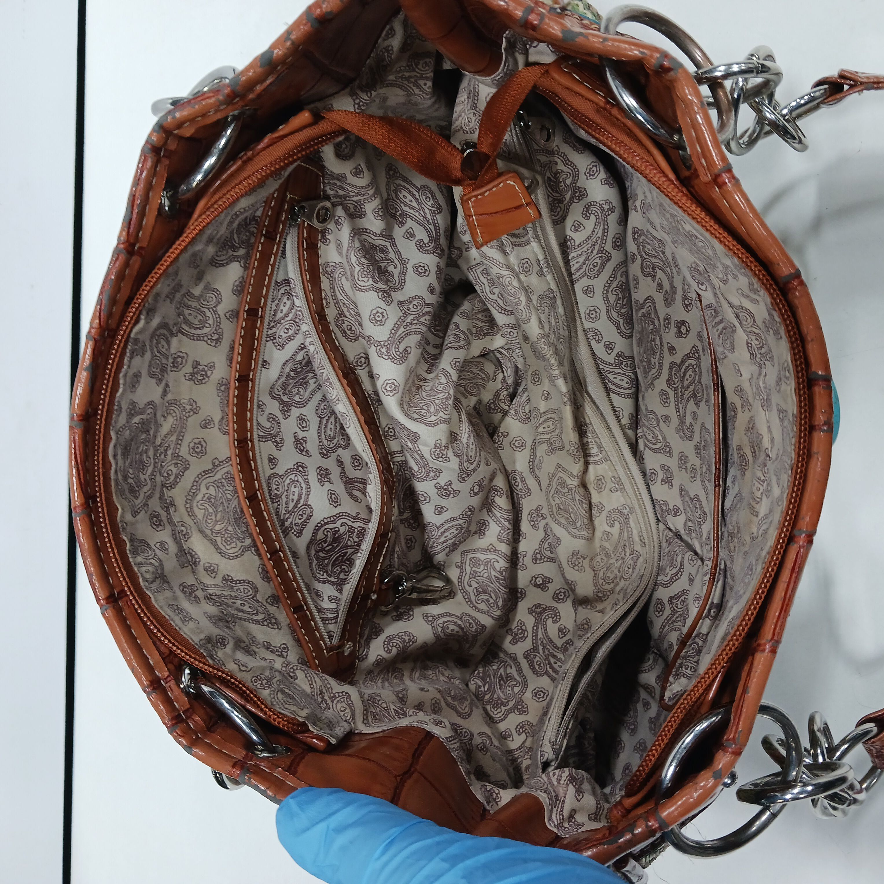 Genuine Leather Handbag for Women Crocodile Print at Rs 1600 | Women  Leather Handbags in Kolkata | ID: 21862424633