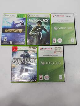 Bundle of 5 Assorted Microsoft Xbox 360 Video Games