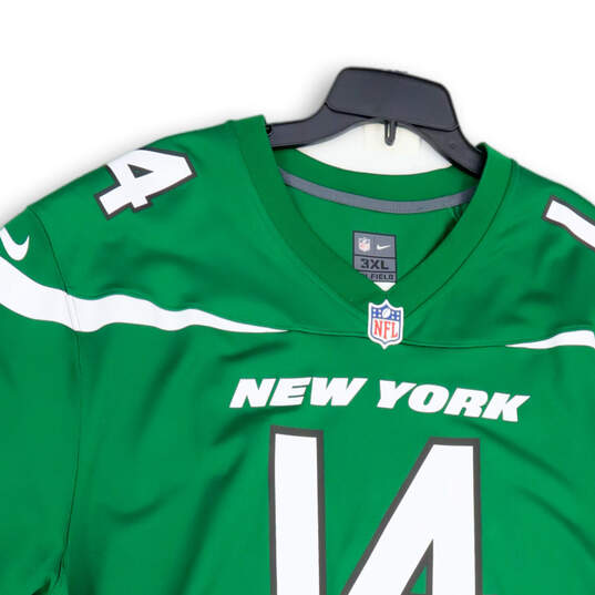 Mens Green On Field New York Jets Sam Darnold #14 Football Jersey Size 3XL image number 3
