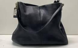 Coach Black Leather Edie Shoulder Bag Style H1369-26224