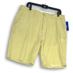 NWT Hurley Mens Tan Regular Fit Quick Dry Hybrid Chino Shorts Size 36R