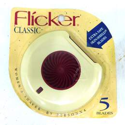 Vintage Flicker Classic Shaver 5 Blades NIB