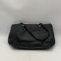 Kate Spade Womens Black Leather Double Handle Inner Zipper Pocket Tote Bag Purse image number 2