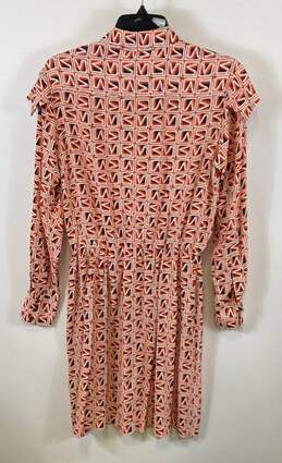 Vivienne Tam Red Abstract Design Blouson Dress - Size M alternative image