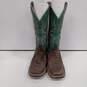 Justin Women's Green Leather Western Boots Size 7B image number 2