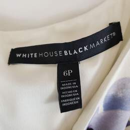 White House Black Market Women Multi Floral Midi Dress Sz 6p Nwt alternative image