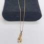 14K Gold Chain W/FW Pearl Pendant Necklace 1.6g image number 3