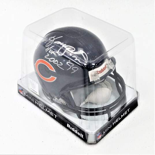 Chicago Bears HOF Dan Hampton Signed NFL Mini Helmet Riddell image number 1