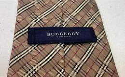 BURBERRY London Vintage Check 100% Silk Necktie Tie alternative image