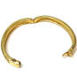 Designer Swarovski Gold-Tone Black Clear Rhinestone Hinged Bangle Bracelet image number 3