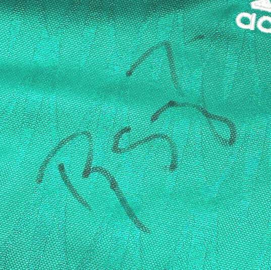 Signed Adidas Youth Mexico Green Soccer Jersey Sz. M image number 4