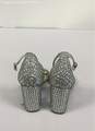 BETSEY JOHNSON WOMEN'S OPEN TOE SHOES-SILVER-SZ 7M image number 3