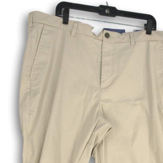 NWT Banana Republic Mens Chino Pants Aiden Stretch Flat Front Beige Size 38X32 image number 3