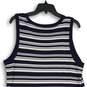 Talbots Womens Navy Blue White Striped Sleeveless Pullover Tank Dress Size XL image number 4