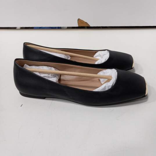 Alfani Women's Black Neptoon Square Peep Toe Flats Size 7.5 image number 4