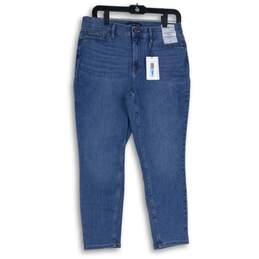 NWT Calvin Klein Womens Light Blue Denim High Rise Skinny Leg Jeans Size 31P