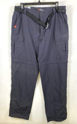 NWT American Outdoorsman Mens Blue Convertible Hiking Cargo Pants Size M