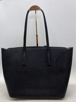Kate Spade Black Pebbled Leather Tote Bag with Charm, Spacious & Elegant alternative image