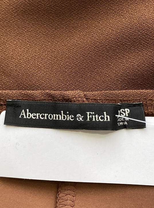 NWT Abercrombie & Fitch Womens Brown Slim Cut Out Bodycon Dress Size XXSP image number 3