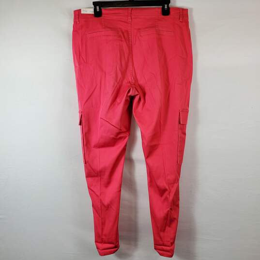 Liverpool Women Red Cargo Pants Sz 14/32 NWT image number 2