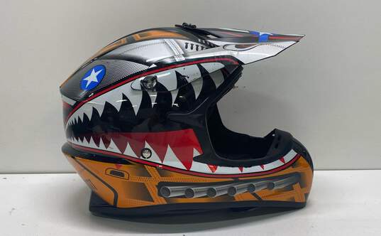 Dot 1Storm Motocross Multicolor Helmet Sz. L image number 2