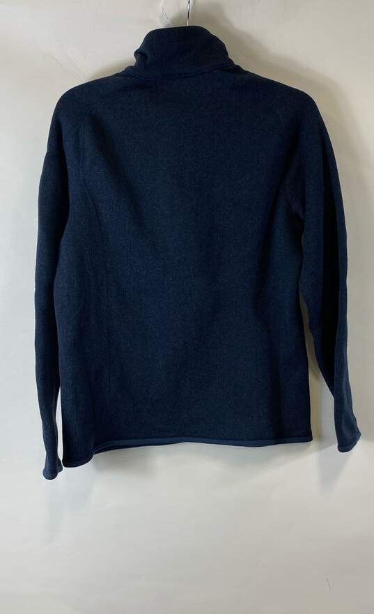 NWT Patagonia Mens Navy Blue 1/4-Zip Long Sleeve Better Fleece Sweater Size M image number 2