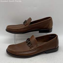 Authentic Salvatore Ferragamo Mens Brown Casual Shoes Size 10