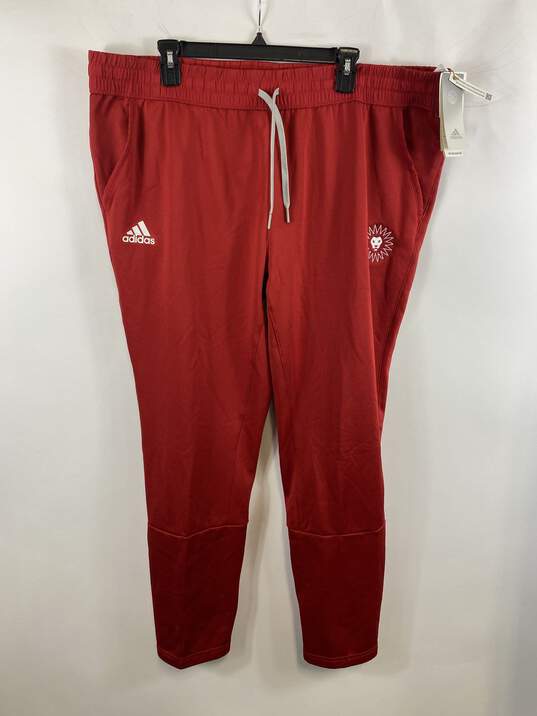 Adidas Men Red Jogger Sweat Pants 2XL NWT image number 1