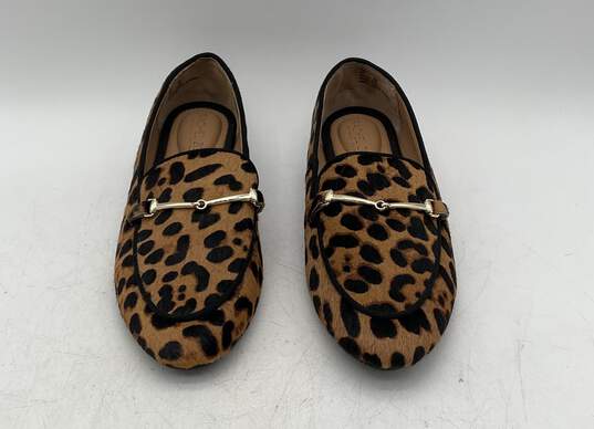 Rachel Zoe Genuine Cow Hair Animal Print Horse Bit Slip On Shoes Womens Size 9 image number 3