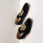 ASOS Men's Black Velvet Embroidered Loafers Size 12 image number 3