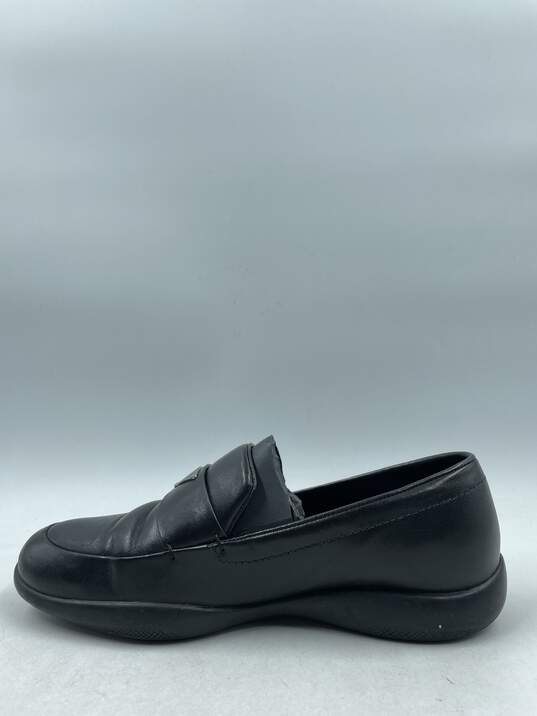 Authentic Prada Symbole Black Loafers W 7.5 image number 2