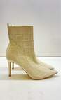 Guess Dallyca Logo Sock Boots Ivory 10 image number 1