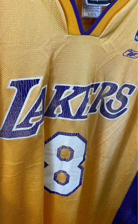 Lakers Yellow Jersey 8 Kobo Bryant - Size X Large image number 4
