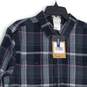 NWT The North Face Mens Black Purple Plaid Long Sleeve Button-Up Shirt Size L image number 3