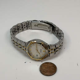 Designer Seiko Two-Tone Round Dial Chain Strap Quartz Analog Wristwatch alternative image