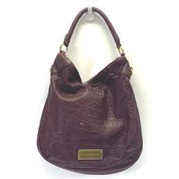 Marc by Marc Jacobs Leather Classic Q Hillier Hobo Satchel Oxblood