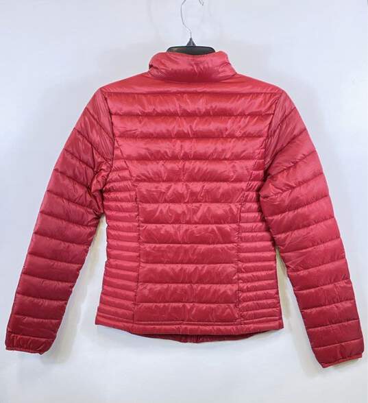 True Religion Womens Red Long Sleeve Full-Zip Short Puffer Jacket Size X-Small image number 2