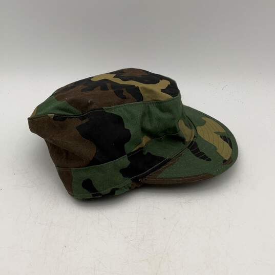 Woodland Mens Multicolor Camouflage US Army Kepi Cap Size 7.12 image number 2