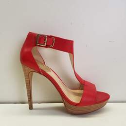 Vince Camuto Red Sueded Pumps Heels Shoes Size 6.5