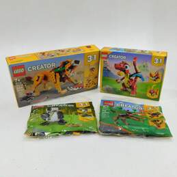 LEGO Creator 3-In-1 31112 Lion, 31145 Dragon, 30641 Panda, 30578 German Shepherd