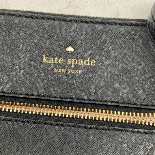 Kate Spade Womens Crossbody Bag Purse Adjustable Strap Zipper Pocket Black image number 3