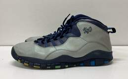 Air Jordan 10 Retro Rio Gray Athletic Shoes Men's Size 14